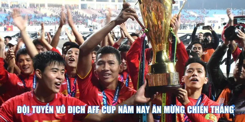 Đội tuyển vô địch AFF Cup năm nay ăn mừng chiến thắng